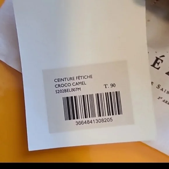 Nwt! Sezane fetiche belt in croco camel - Picture 7 of 7